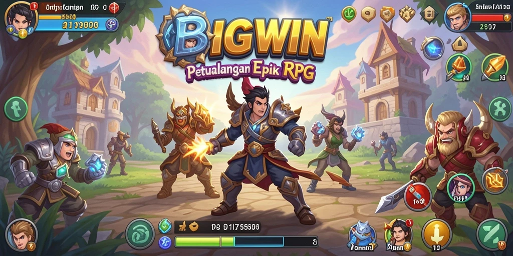Tampilan gameplay <strong>BIGWIN</strong> yang penuh aksi dan petualangan RPG.