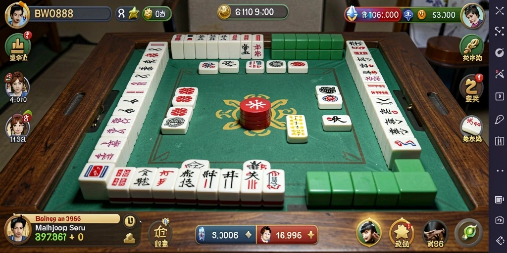 Tampilan utama BWO888 dengan gameplay Mahjong yang menarik dan interaktif.