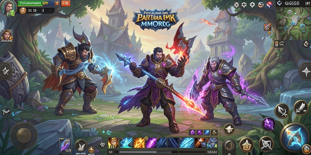 Tampilan gameplay G668 yang seru dan dinamis dalam dunia MMORPG.