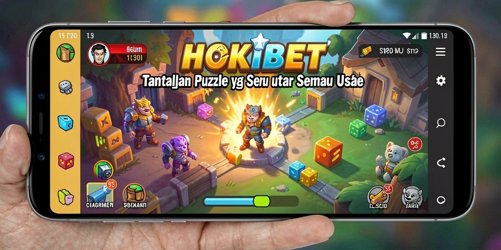 Screenshot dari gameplay HOKIBET yang penuh warna dan penuh tantangan.