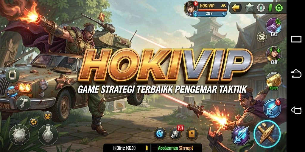 Screenshot HOKIVIP menampilkan momen seru gameplay strategi.