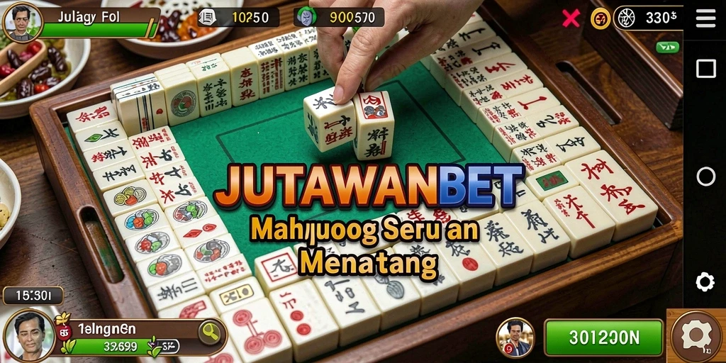 Tampilan gameplay <strong>JUTAWANBET</strong> yang menampilkan suasana permainan Mahjong yang seru.