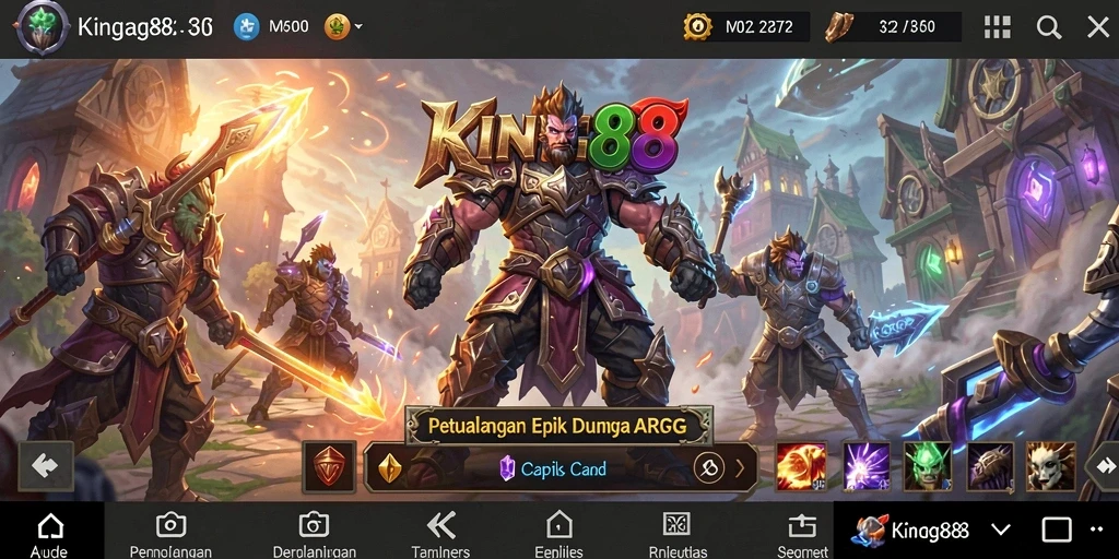 Tampilan menakjubkan dari gameplay ARPG KING88 yang mengasyikkan.
