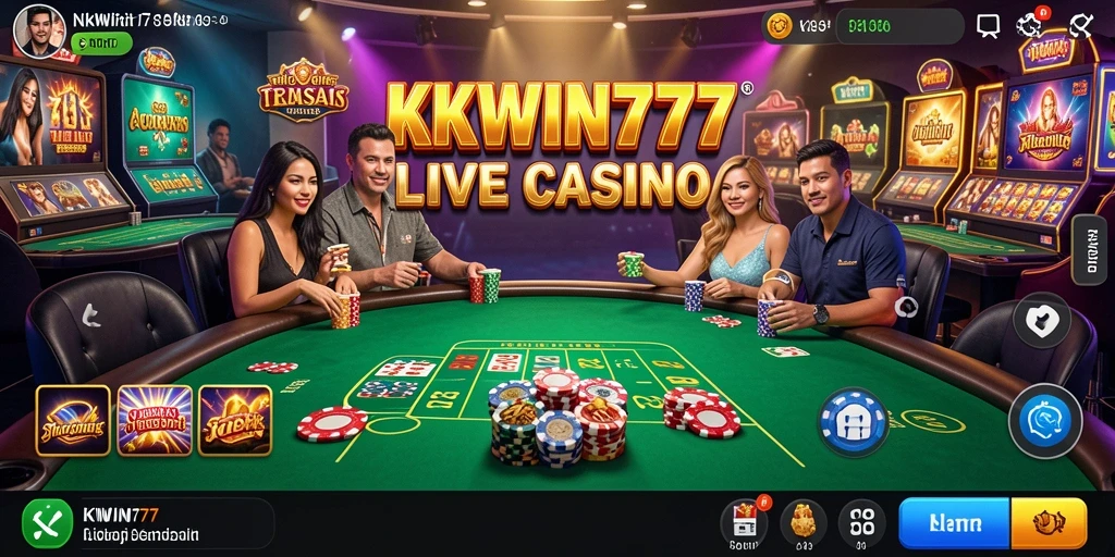 Screenshot gameplay Live Casino yang mendebarkan dan interaktif.