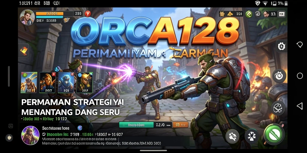 Tampilan gameplay ORCA128 yang strategis dan penuh aksi.