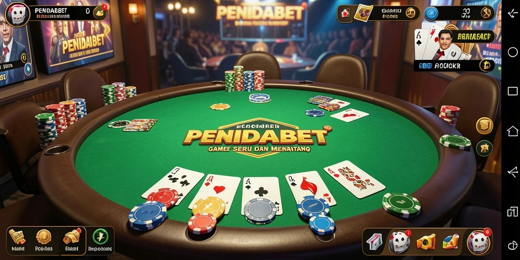 Screenshot PENIDABET menampilkan fitur permainan Poker yang menarik.