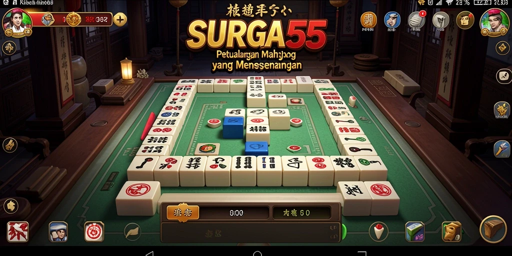 Tampilan gameplay Mahjong yang menarik dari SURGA55.